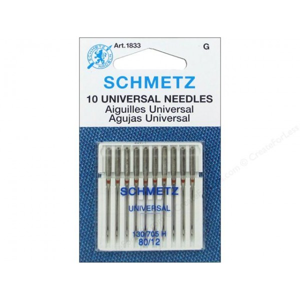 Schmetz Universal Needle 80/12 Carded 10/Pkg 